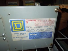 Sq D PIN-100-FA 100A 3ph 4W 480V Circuit Breaker Bus Plug Enclosure Only Surplus