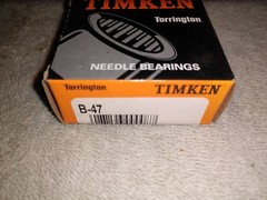 Torrington B47 Drawn Cup Needle Roller Bearing (Koyo, Timken, McGill)