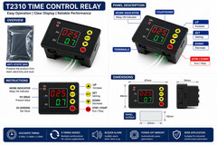 T2310 Time Delay Relay AC110-220V LED Display Countdown Timer Switch