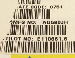 ANALOG DEVICES AD590JH; CAN-3,TWO-TERMINAL IC TEMP TRANSDUCER (LOT OF 2) **NIB**
