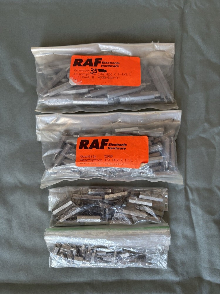 RAF Electronic Hardware Assorted Lot of 128 Pieces