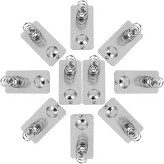 10 Pcs Battery Spring Negative to Positive Contact Plate Nickle Plated
