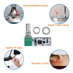 2/4/6Pcs LED Mini Dimmer Constant Voltage Module Stepless Knob Potentiometer DIY