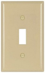 Arrow Hart 2134V-BOX, Ivory, 1-Gang, (1) Toggle Switch, Standard Wallplate, 1 pc