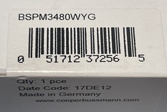 Cooper Bussmann BSPM3480WYG Surge Arrester w/ 3 BPM385UL modules, US Seller, NEW