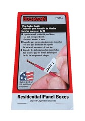 IDEAL Buchanan Wire Marker Booklet 775154 – Household Electrical Panel Labels