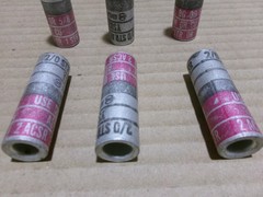 Burndy Lot of 6 2/0-1/0 Splice Connector Aluminum Compression AK