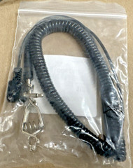 (6) Sentinel 10ft Coil Ground Cord with Large Clip and 90 Diagonal ESD Ground