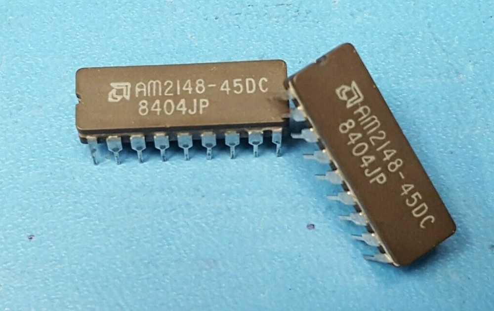 IC, AM2148-45DC, AMD, Static RAM, 18 Pin, DIP (2 pcs)