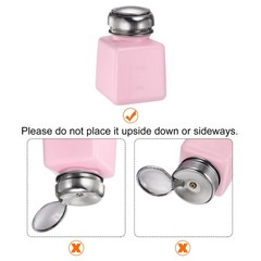 Solvent Alcohol Dispensers 100ml Push Down Liquid Dispenser Pump Pink