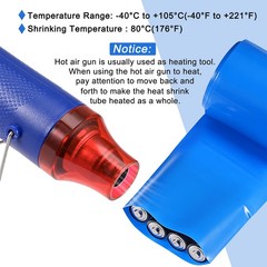 Battery Wrap 80mm Flat 33 ft PVC Heat Shrink Tube Wraps Blue