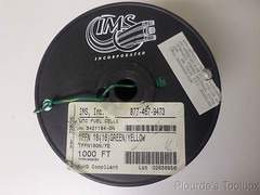 Approx. 800ft New IMS UTC Fuel Cells Wire, 600V, Green/Yellow, 3421184-ON