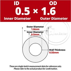 50 Meter/100 Meter FEP F46 Tube Tubing Pipe ID 0.5-10mm OD 1.6-11mm Transparent