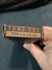 Tung-Sol No. 14 Flashlight Lamps Bulbs 2.47V .30A Miniature Screw Base