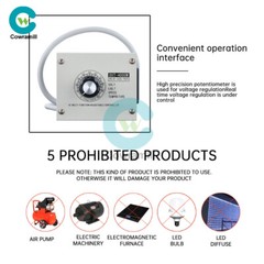 220V 4000W Adjustable Voltage Regulator Dimming SCR Temperature Speed Controller