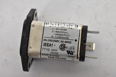 3EEA1 Power Inlet EMI Filter F7115 3A 120/250V Made In China Black Flange