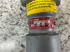 *FREE SHIPPING* Appleton ACP3023BC Powertite 30A 2W 3P 250VDC 600VAC