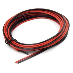 20 AWG Silicone Hook Up Wire – 20 Feet (10ft Black/Red) High Voltage Up to 600V