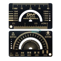 PCB Ruler Measuring Tool Resistor Capacitor 4CM Multifunctional Measure Meter