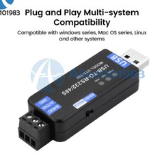 Industrial USB to RS485/RS232 Communication Converter Module CH343G USB-A