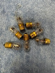 1 GE SCREW IN BASE NE45 bulb neon Hickok TV-7D/U tube tester short lamp 120 VAC