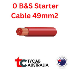 0B&S Cable Tycab 4M Battery starter 246AMP Copper Wire Various Lengths 10 Lugs