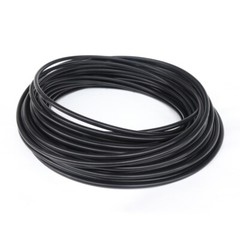 PTFE Tube 600V High Temperature Resistant Connection Conduit 1×2-9x11mm Black