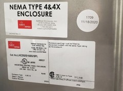 Nvent Hoffman 4&4X Push Button Industrial Control Panel Enclosure Stainless