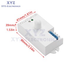 DC12-24V AC110-240V 5.8GHz Microwave Radar Sensor Body Motion HF Detector Switch