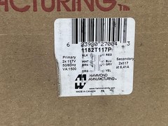Hammond Manufacturing Part Number: 1182T117P Toroidal Power Transformer