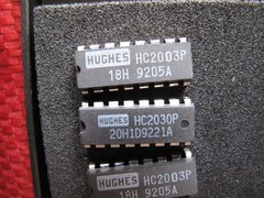 vintage HUGHES Samples Microprocessor Chip Lot of 4 – Unused