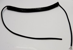 Coiled Cable 6 Conductor (3x 2-Pair Sheilded) 54″ 14ft Extended 3/PR 26 AWG