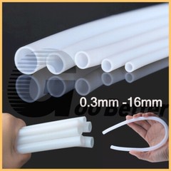 White PTFE Pipe Tubing / Pipe ID 0.3mm-16mm for 3D Printer Filament Extruder