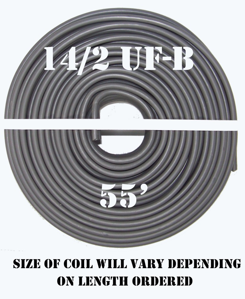 14/2 UF-B x 55′ Southwire Underground Feeder Cable