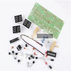 12V Digital Clock DIY Kit 6 Bits C51 AT89C2051 Chip Electronic Alarm Clock Kit