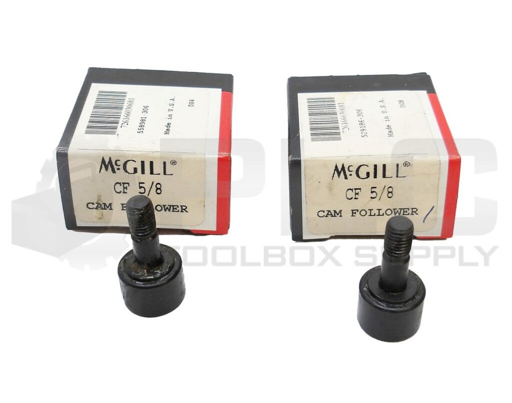 LOT OF 2 NEW MCGILL CF 5/8 CAM FOLLOWER 5/8″ *READ*