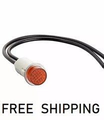 (1x) 250VAC – 1/2″ Amber Neon Panel Mount Indicator – 1/3W – 6″ Leads – 11-2368