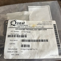 2 NOS OMEGA ENGINEERING OST-J-F / OSTJF