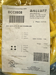 BALLUFF BCC A314-A314-30-346-VX44W6-200 / BCCA314A31430346VX44W6200 New
