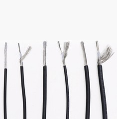 UL1185 Single Core Shielded Wire Black And Grey 10/12/14/16/18/20/22/24/26/28AWG