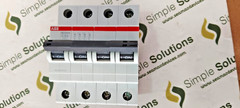 2PCS LOT-ABB SB204M-C63 Miniature Circuit Breaker-4P/63A/C -10kA 1SYS274012R0634