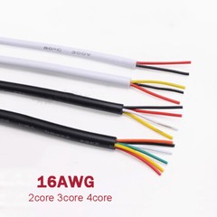 300V 16AWG 2/3/4 CoreAutomotive Cable Electrical Flexible Round Cable Wire