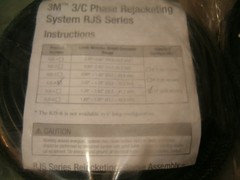 3 In Lot – 3M RJS Series 3/C Phase Rejacketing system RJS-4 w/ 10′ Configuration