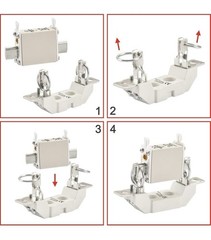 3Pcs. Heschen NH Fuse Link, NH000,80A, gG, Front Indicator Combination Detector