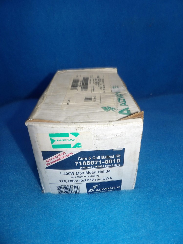 NIB Advance 71A6071-001D 400 Watt Metal Halide Ballast + 1 Year Warranty