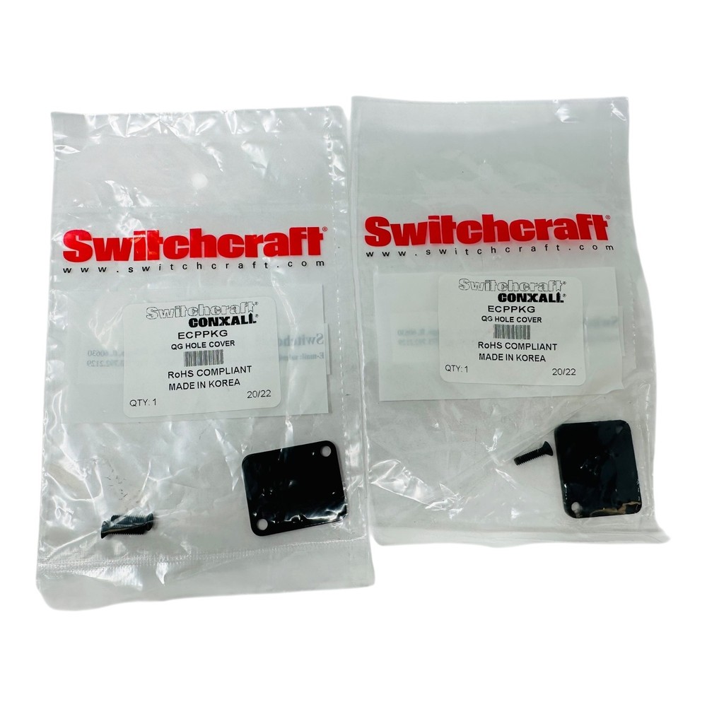 SWITCHCRAFT ECPPKG Qg Hole Cover, Eh Series Connector NEW/UNUSED SURPLUS