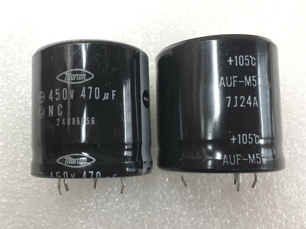 CEAUF2W471M50 MARCON SNAP IN CAPACITOR 470UF 450V 105C 2 PIECES
