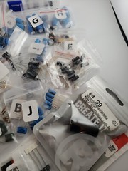 HUGE NEW 1200+ Capacitors, Resistors, etc. Electronic Components Lot