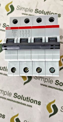 2PCS LOT-ABB SB204M-C63 Miniature Circuit Breaker-4P/63A/C -10kA 1SYS274012R0634