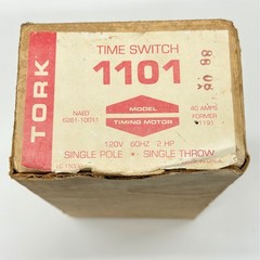 Tork 1101 Mechanical Time Switch 24 Hour 120V 40A SPST Metal Indoor Timer Box